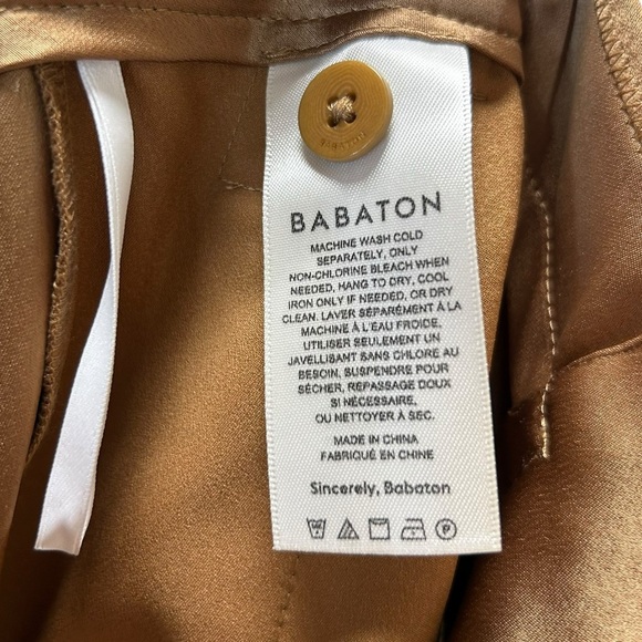 Aritzia x Babaton - NWT Women 'Refined Cargo' Pant High-Rise Crepe - Tan, Size 0 - Picture 15 of 15